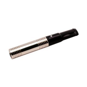 Dunhill White Spot Shortie Stainless End Lines Cigarette Holder (CH2823)