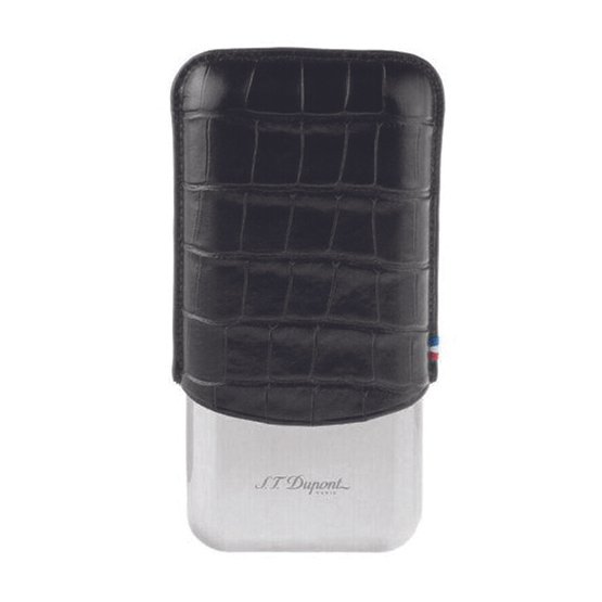 S.T. Dupont Dandy Black Cigar Case – 3 Cigars